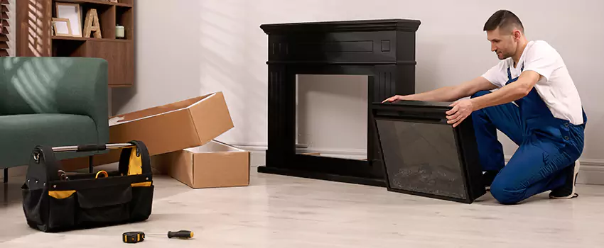 Old Rusted Metal Fireplace Repair And Replacement in Lowell, MA
